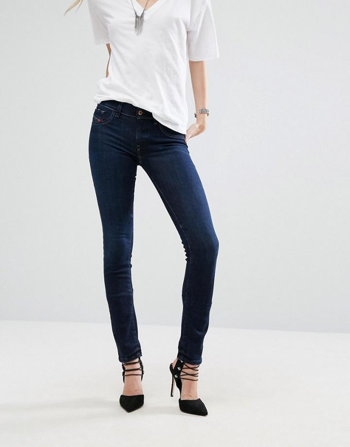 Diesel Livier Low Waist Skinny Jeans - Blue