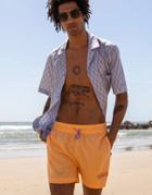 Adidas Originals 'summer Club' Swim Shorts In Orange