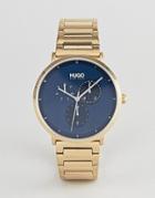 Hugo 1530011 Guide Contrast Dial Bracelet Watch In Gold - Gold