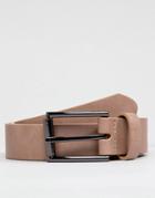 Asos Design Wedding Faux Leather Slim Belt In Pink - Pink