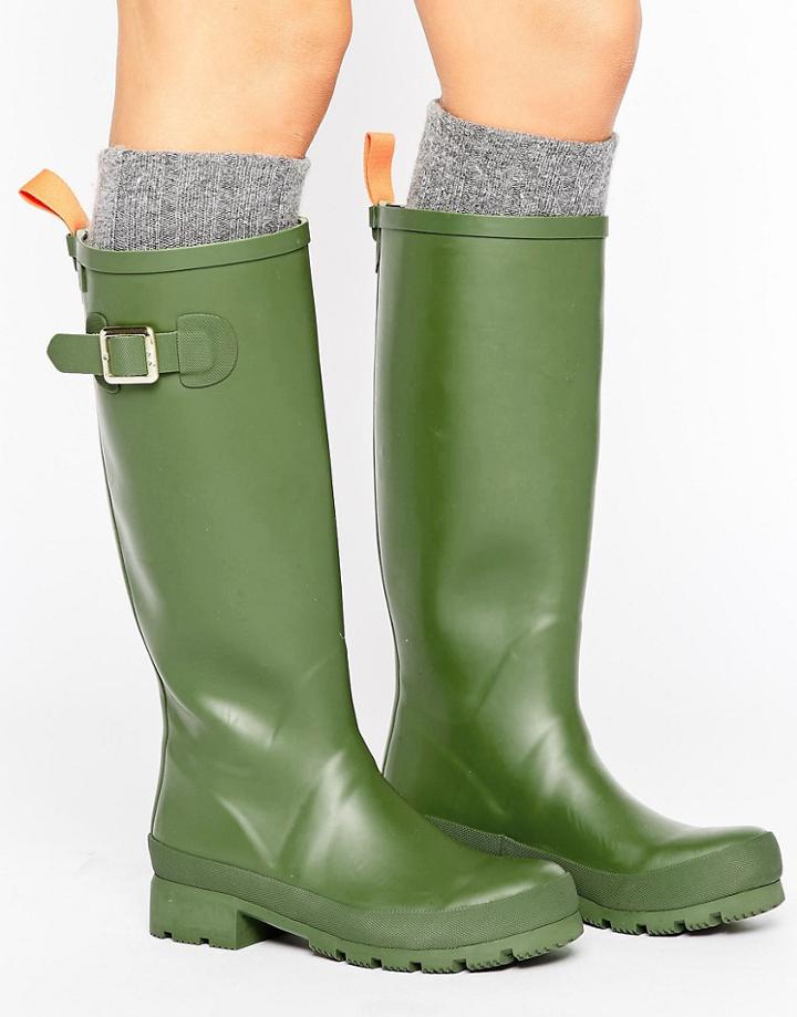 Juju Heritage Wellington Buckle Boot - Green