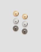 Designb 3 Pack Ball Stud Earrings - Multi