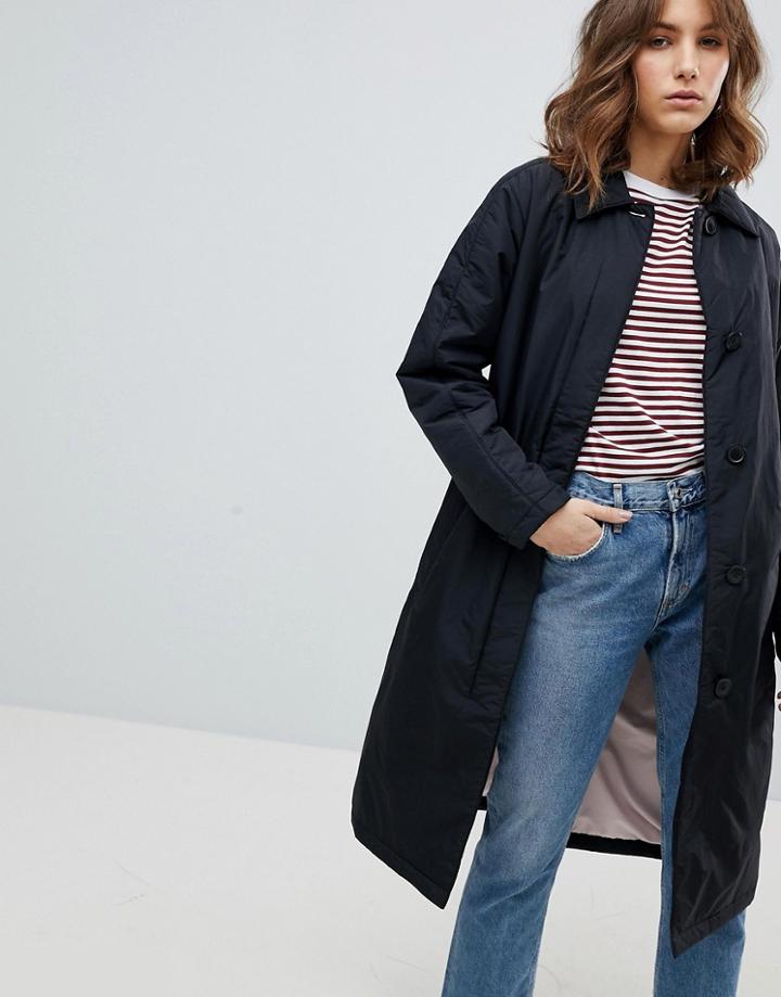 Selected Femme Trench Coat - Black