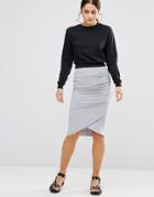 Uncivilised Chorus Jersey Tube Skirt - Gray