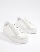 Asos Design Dove Lace Up Sneakers - White