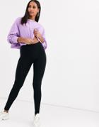 Asos Design Premium Supersoft Leggings In Cotton Modal