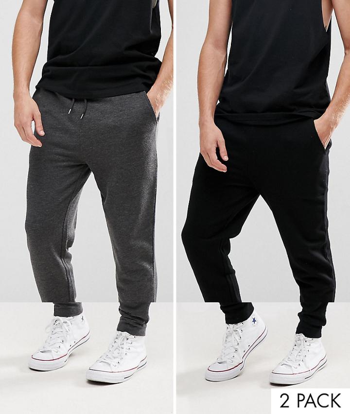 Asos Skinny Joggers 2 Pack Save - Multi
