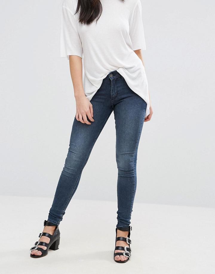 Cheap Monday Mid Rise Spray On Jeans - Blue