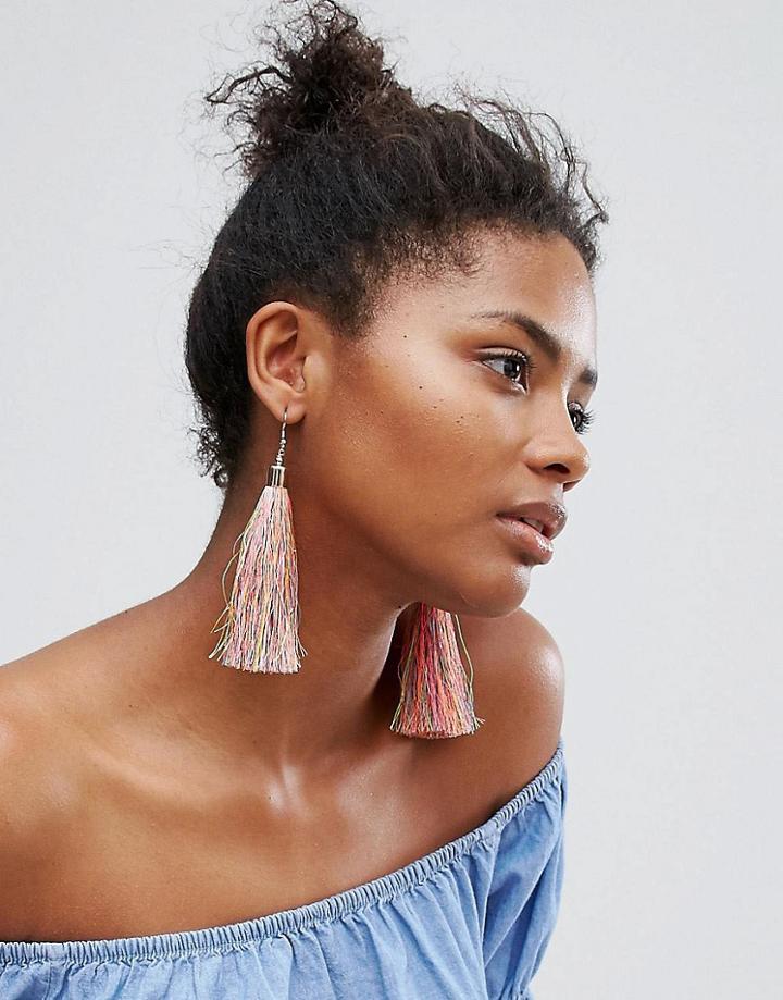 New Look Tassle Earrings - Multi