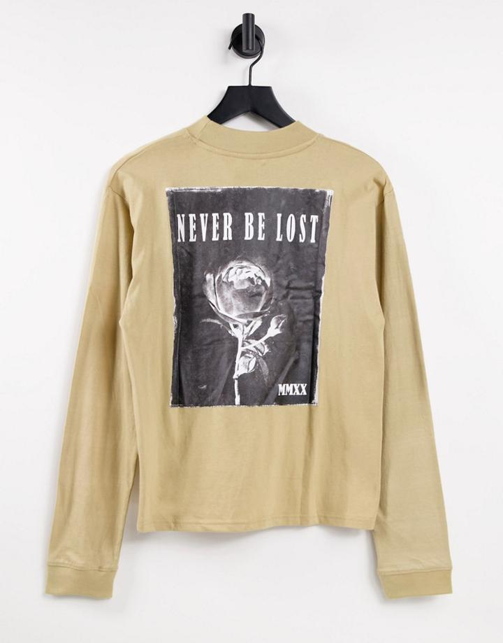 Bolongaro Trevor Back Print Long Sleeve Top-green