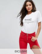 Missguided Feminism T-shirt - White