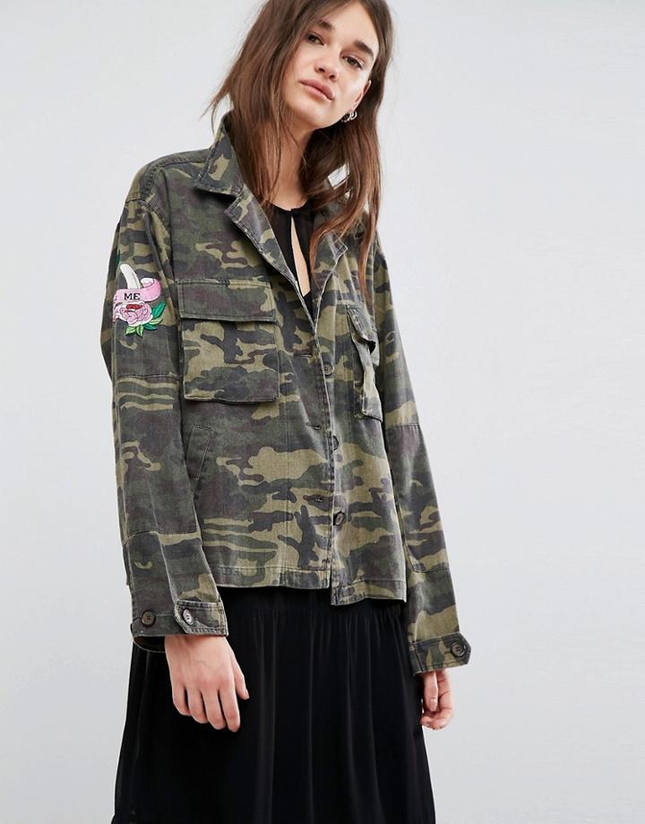 Gestuz Milla Military Jacket - Green