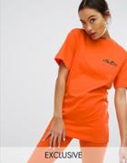 Ellesse Oversized T-shirt With Chest Logo - Orange