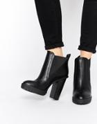 Asos East Meets West Pointed Chelsea Ankle Boots - Black