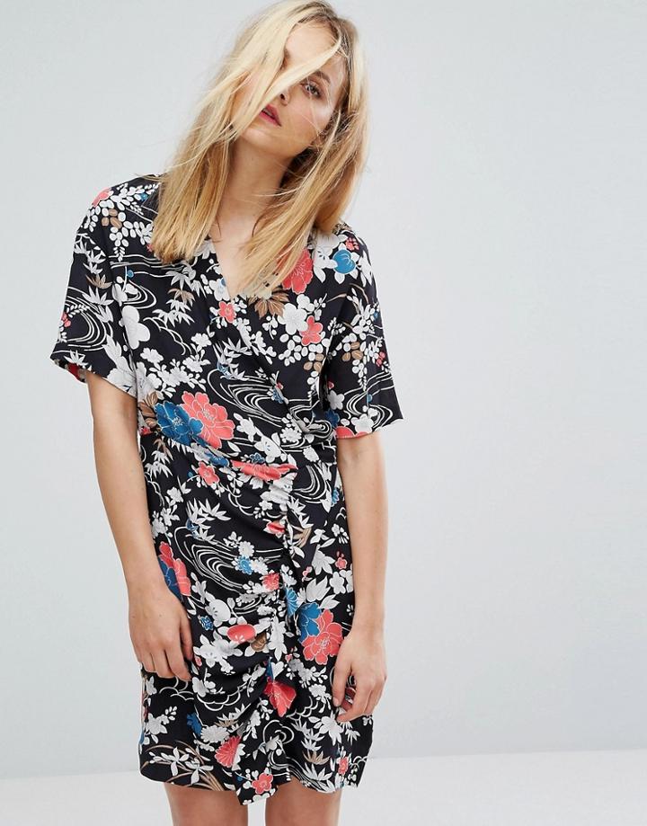 Paul & Joe Sister Floral Print Wrap Tea Dress - Multi