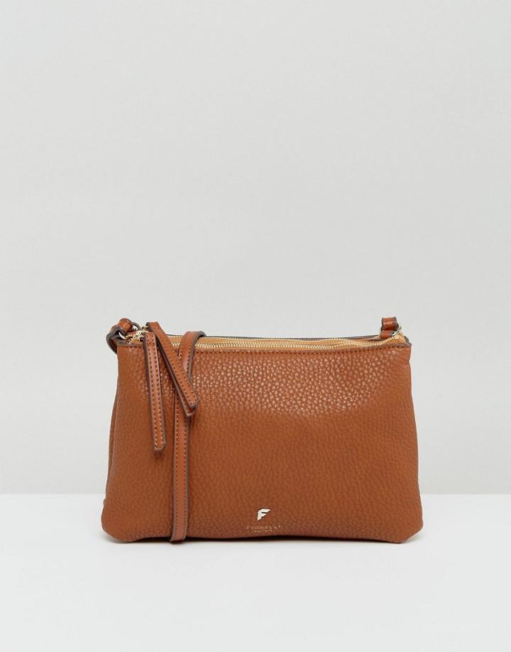 Fiorelli Simple Zip Top Cross Body Bag In Tan - Tan