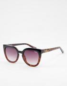 Quay Noosa Cat Eye Sunglasses In Black Tort