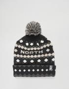 The North Face Antlers Bobble Beanie In Gray - Gray