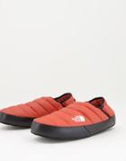 The North Face Thermoball Traction Mules In Orange-green