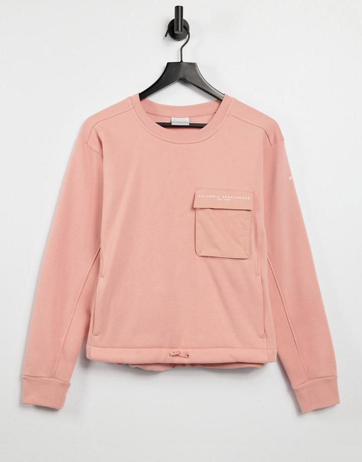 Columbia Lodge Iii Sweatshirt In Pink