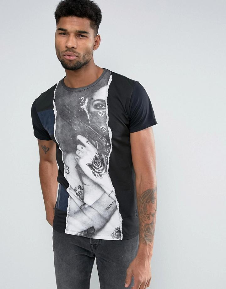 Religion Printed T-shirt - Black