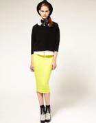 Asos 7/8 Pencil Skirt - Green