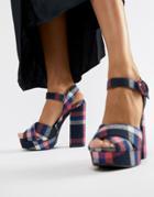 Qupid Platform Sandals - Multi