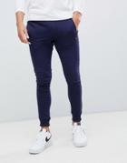Blend Slim Fit Joggers In Blue - Blue