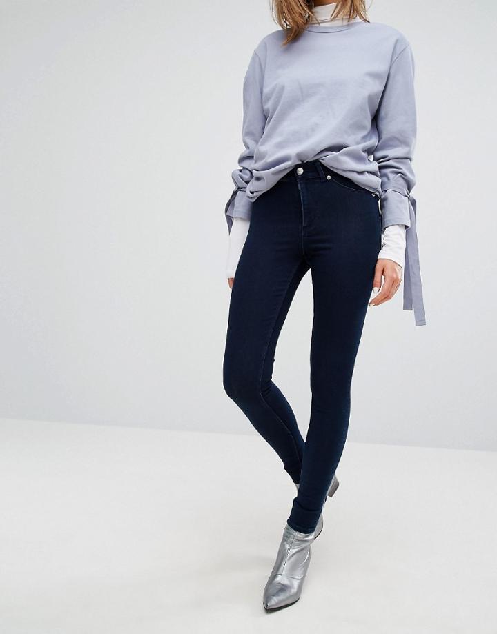 Cheap Monday High Spray Super Skinny Jeans - Blue