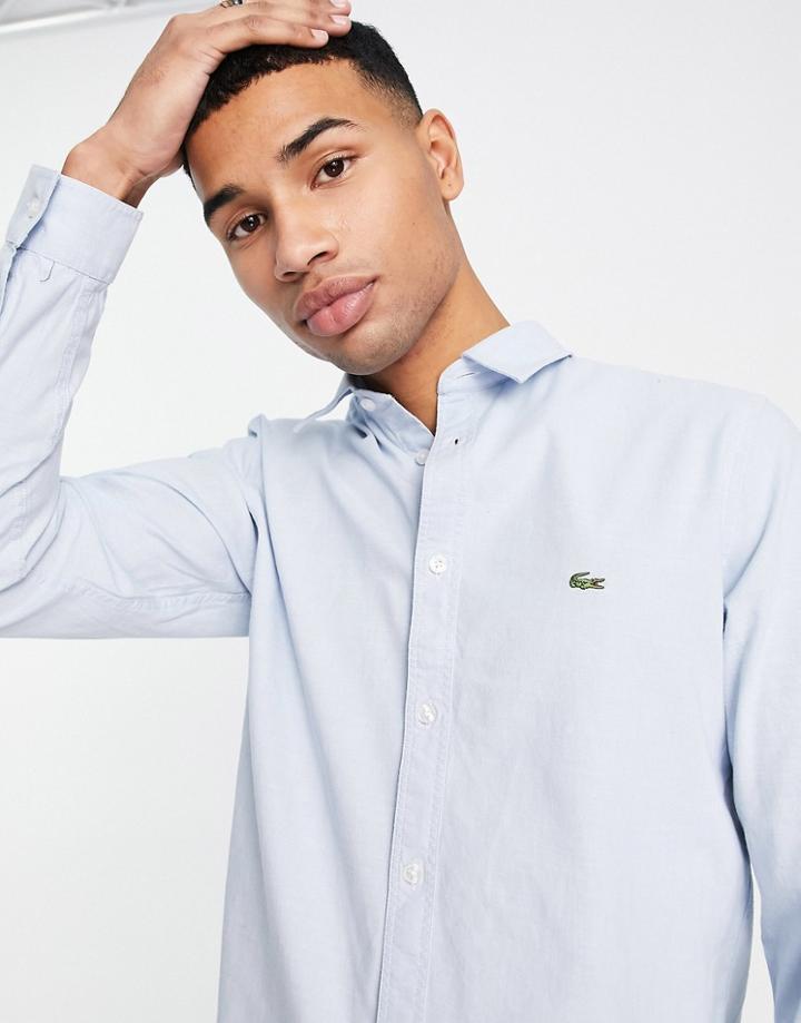 Lacoste Denim Long Sleeve Shirt-blues