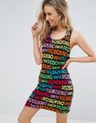 Moschino Logo Beach Dress - Black