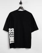 Bershka Timeless T-shirt In Washed Black