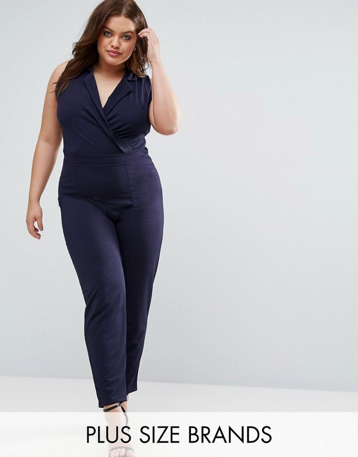 Pink Clove Tailored Jumpsuit - Black