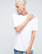 Adpt T-shirt With Crew Neck In Boxy Fit - White