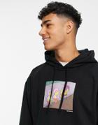 Levi's X Simpsons Capsule Hoodie With Wigs Chest Print In Black