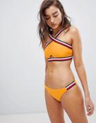 Tommy Hilfiger Crop Top In Yellow - Yellow