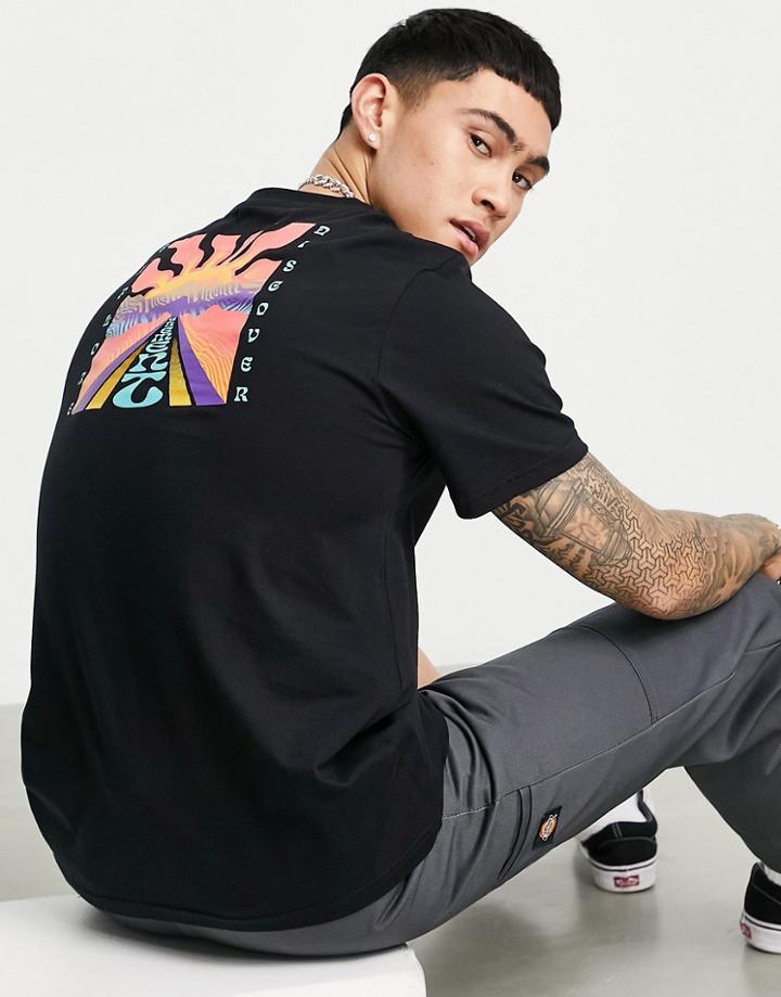 Element Eyota Back Print T-shirt In Black