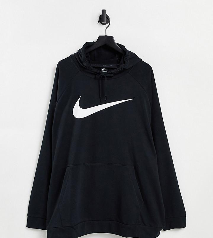 Nike Training Plus Dry Swoosh Hoodie In Black