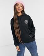 Aeropostale 87 Crest Logo Hoodie In Black