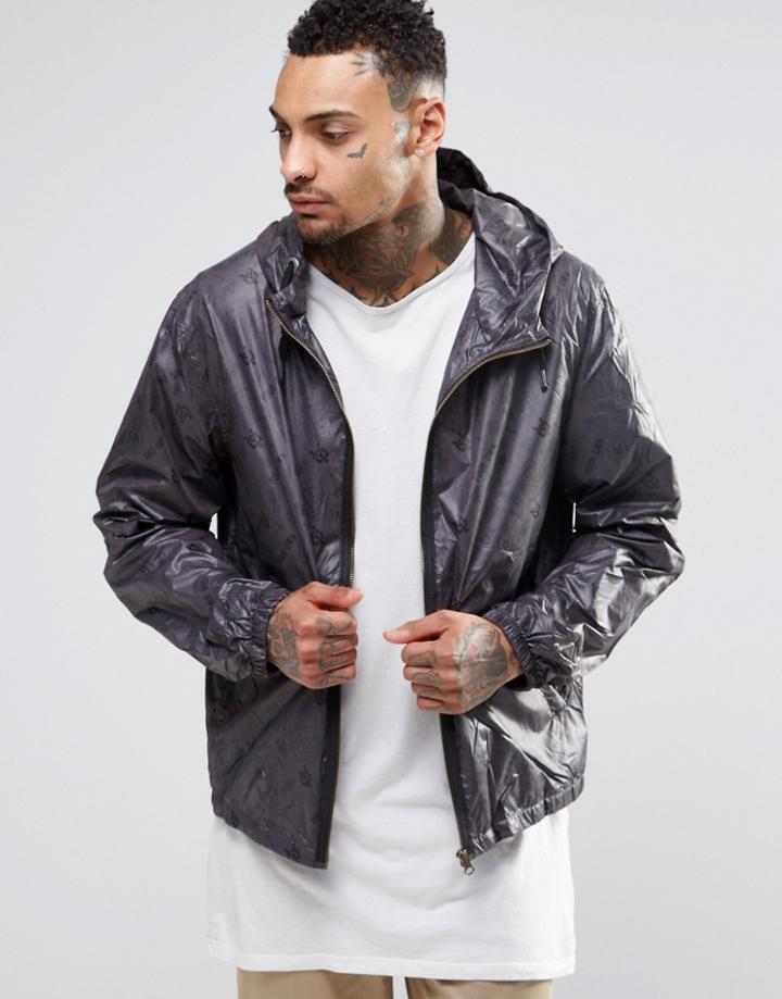 Your Own Jacket All Over Logo - Black