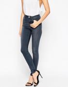 Asos Ridley Skinny Jeans In Rubie Gray - Rubie Gray