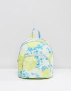 Asos Mini Fluro Jacquard Backpack - Green