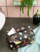Mi-pac X Tatty Devine Iconic Print Toiletry Bag - Pink