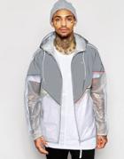 Adidas Originals Lux Colorado Windbreaker Jacket Aj7050 - Gray