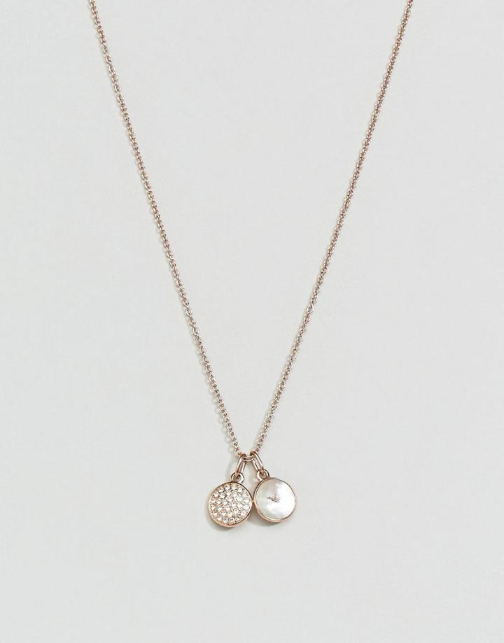 Emporio Armani Logo Charm Pendant - Gold