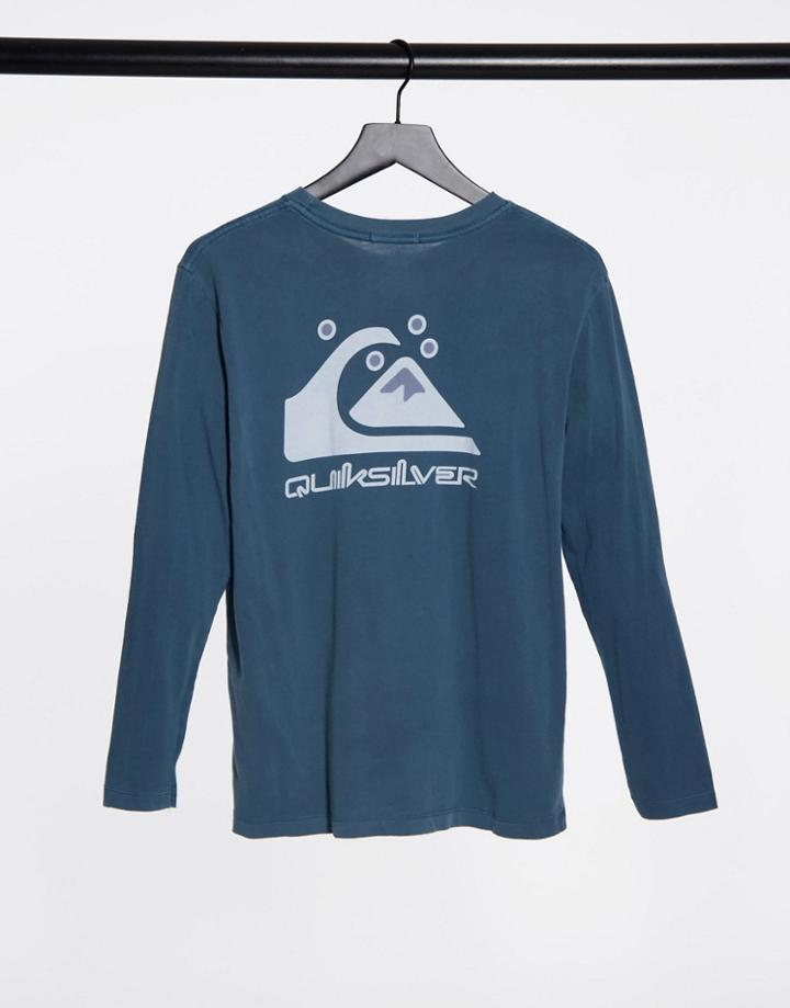 Quiksilver Standard Long Sleeve T-shirt In Blue