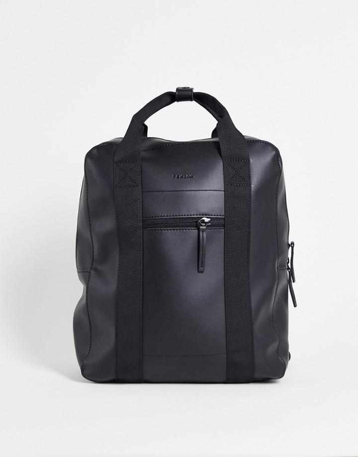 Fenton Grab Handle Backpack In Black