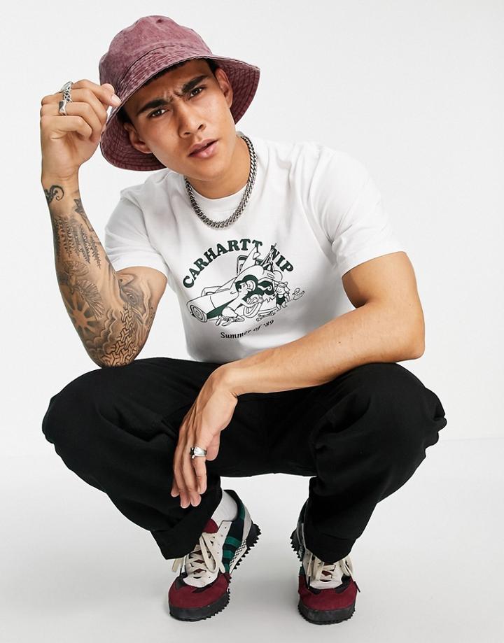 Carhartt Wip Flat Tire T-shirt In White