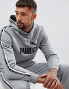Puma Taping Pullover Hoodie In Gray 85241603 - Gray