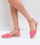 Asos Jasleen Point Espadrilles - Pink